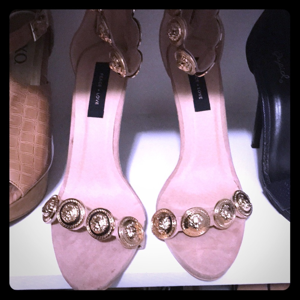 Nude Strappy Heels